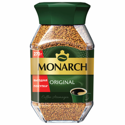 Кофе растворимый MONARCH ''Original'' 270 г, стеклянная банка, сублимированный, 8052852