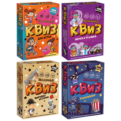 Игра настольная ''КВИЗ 500 вопросов'', АССОРТИ, НЕСКУЧНЫЕ ИГРЫ