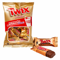 Батончики мини TWIX ''Minis'' печенье с карамелью в молочном шоколаде, 184 г, 2263