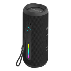 Колонка портативная KAIGO (КЕЙГО) BT16T, 10 Вт, Bluetooth, Micro SD, AUX, RGB, TWS, IPX7, черная, 51