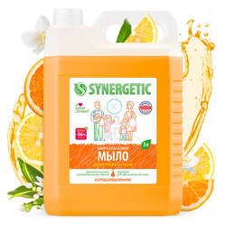 Мыло жидкое 5 л SYNERGETIC ''Фруктовый микс'', гипоаллергенное, биоразлагаемое, 105502