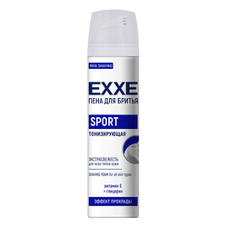 Пена для бритья тонизирующая 200 мл EXXE SPORT ''Витамин Е + алоэ'', С0007508