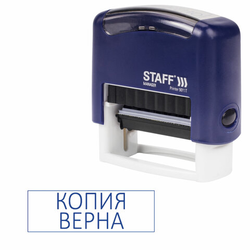 Штамп стандартный STAFF ''КОПИЯ ВЕРНА'', оттиск 38х14 мм, ''Printer 9011T'', 237420