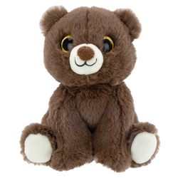 Игрушка мягкая мишка, 16 см, цвет коричневый, WOOZOO (ВУЗУ), 666796