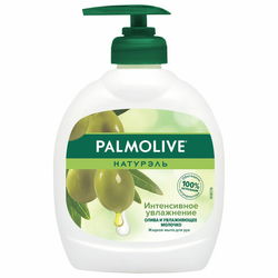 Мыло жидкое 300 мл, PALMOLIVE НАТУРЭЛЬ ''Олива и увлажняющее молочко'', дозатор, 1763, 8693495017633