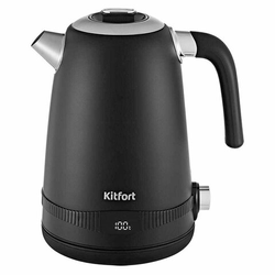 Чайник KITFORT КТ-6121-1, 1,7 л, 2200 Вт, закрытый нагревательный элемент, LED-дисплей, ТЕРМОРЕГУЛЯТ
