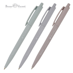 Ручка шариковая автоматическая BRUNO VISCONTI SlimClick.Morandi, СИНЯЯ, ассорти, 0,4 мм, 20-0507