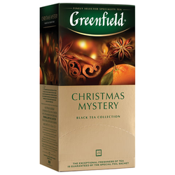 Чай GREENFIELD ''Christmas Mystery'' черный, 25 пакетиков в конвертах по 1,5 г, 0434-10
