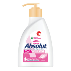 Мыло жидкое антибактериальное 250 мл ABSOLUT (Абсолют) ''Нежное'', дозатор, не содержит триклозан, 506