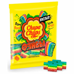Мармелад жевательный CHUPA CHUPS (Чупа-Чупс) ''Кислые фансы'', 70 г, пакет