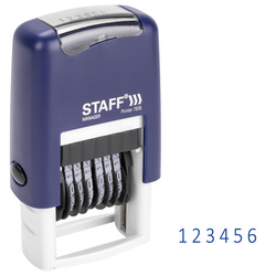 Нумератор 6-разрядный STAFF, оттиск 22х4 мм, ''Printer 7836'', 237434
