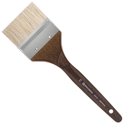 Кисть художественная профессиональная BRAUBERG ART CLASSIC, щетина, флейц,  75, короткая ручка, 200