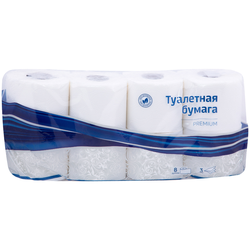 Бумага туалетная OfficeClean ''Premium'' 3-слойная, 8шт., тиснение, белая 279674