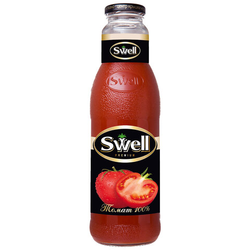 Сок томатный SWELL с мякотью в стеклянной бутылке 0,75 л, 4040180065