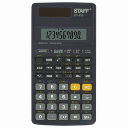 Калькулятор инженерный STAFF STF-310 (142х78 мм), 139 функций, 10+2 разрядов, двойное питание, 25027