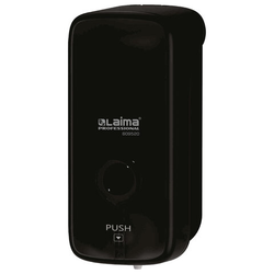 Дозатор для жидкого мыла-пены LAIMA PROFESSIONAL PREMIUM BLACK, НАЛИВНОЙ, 1 л, черный, ABS-пластик,