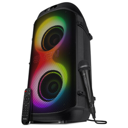 Колонка портативная SVEN PS-850, 100 Вт, TWS, Bluetooth, FM, USB, microSD, LED-дисплей, черная, SV-0