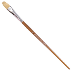 Кисть художественная профессиональная BRAUBERG ART CLASSIC, щетина, овальная,  22, длинная ручка, 2