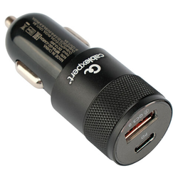 Зарядное устройство автомобильное CABLEXPERT 38 Вт, 3 А, QC3.0/PD, 1 х USB, 1 х Type-C, MP3A-UC-CAR2