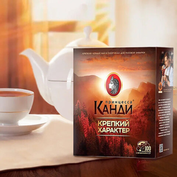 Чай ПРИНЦЕССА КАНДИ ''Крепкий Характер'' черный, 100 пакетиков по 2 г, 1630-18