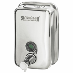 Дозатор для жидкого мыла LAIMA PROFESSIONAL INOX (гарантия 3 года), 0,5 л, нержавеющая сталь, зеркал