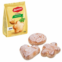 Пряники ЯШКИНО ''Мятные'' мягкие в сахарной глазури, 350 г, ЯП902