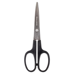 Ножницы BRAUBERG ''Standard'' 160 мм, черные, классической формы, 2-х сторонняя заточка, 237095