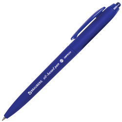 Ручка шариковая масляная автоматическая BRAUBERG ''Sky Blue'', СИНЯЯ, soft-touch, узел 0,7 мм, линия п