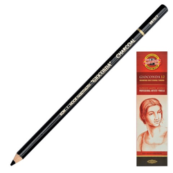 Карандаш угольный KOH-I-NOOR, 1 шт., ''Gioconda'', корпус черный, средняя твердость, 3,8 мм, 881000200