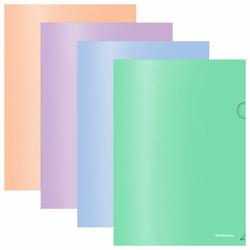 Папка-уголок ERICH KRAUSE ''Matt Pastel Bloom'', ассорти, 0,18 мм, 61133