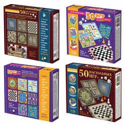 Игра настольная ''50 игр для всей семьи'', АССОРТИ, 10 КОР