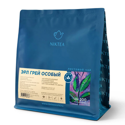 Чай листовой NIKTEA ''Эрл Грей Особый'' черный с бергамотом, 250 г, TNIKTE-L00004