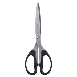 Ножницы BRAUBERG ''Classic'', 210 мм, чёрные, классической формы, 2-х сторонняя заточка, 230935