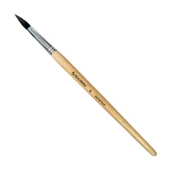 Кисть BRAUBERG, белка, круглая,  6, 200183