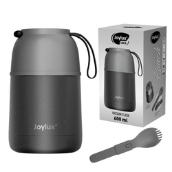 Термос 0,6 л для еды/напитков с широким горлом, JOYLUX (ДЖОЙЛЮКС) LUNCH, нержавеющая сталь SUS304, л