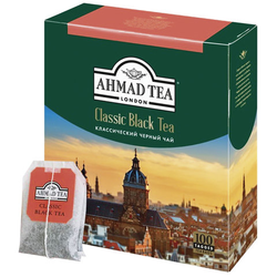Чай AHMAD ''Classic Black Tea'', черный, 100 пакетиков по 2 г, 1665-08