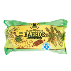 Мыло туалетное 200 г, БАННОЕ (Меридиан), ''Хвоя'', МИНПРОМТОРГ