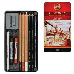 Набор художественный KOH-I-NOOR ''Gioconda'', 10 предметов, металлическая коробка, 8890000001PL