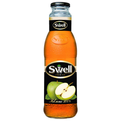 Сок яблочный SWELL осветленный в стеклянной бутылке 0,75 л, 4040180070