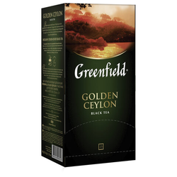Чай GREENFIELD ''Golden Ceylon'' черный цейлонский, 25 пакетиков в конвертах по 2 г