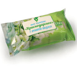Мыло туалетное 200 г КРАСНОДАРСКОЕ (Меридиан), ''Ландыш'', МИНПРОМТОРГ