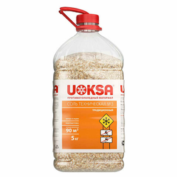 Реагент противогололёдный 5 кг, UOKSA ''Соль техническая 3'', ПЭТ