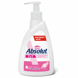 Мыло-крем жидкое антибактериальное 500 г ABSOLUT ''Нежное 2 в 1'', пантенол, дозатор, 5213