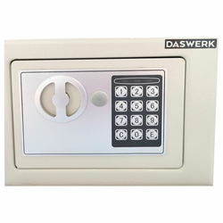 Сейф мебельный DASWERK (ДАСВЕРК) SC-170EL (170х230х170 мм), электронный замок, бежевый, 291340