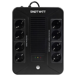 Источник бесперебойного питания SMARTWATT UPS SAFE PRO 1050, 1050 ВА (630 Вт), 8 розеток, 3703020270