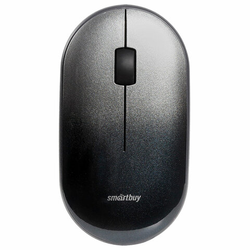 Мышь беспроводная бесшумная SMARTBUY 266AG-K, USB, 2 кнопки + 1 колесо, оптическая, черная, SBM-266A