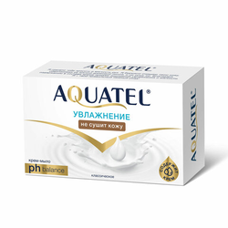 Мыло-крем 90 г AQUATEL ''Классическое'' увлажняющее, не сушит кожу, 6229
