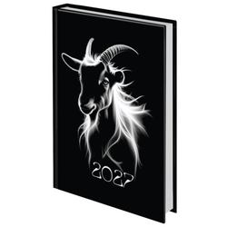 Ежедневник датированный 2027 145х215 мм, А5, STAFF, ламинированная обложка, ''Символ года'', 117801
