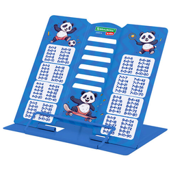 Подставка для книг и учебников BRAUBERG KIDS mini ''Panda'' с таблицей умножения, регулируемый угол на