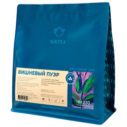 Чай листовой NIKTEA ''Вишневый пуэр'' черный с ароматом вишни, 250 г, TNIKTE-L00042
